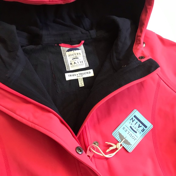 NWT Joules right as rain lined coat size 12 14 - Picture 5 of 7